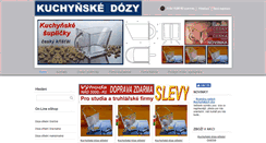 Desktop Screenshot of kuchyne-dozy.cz